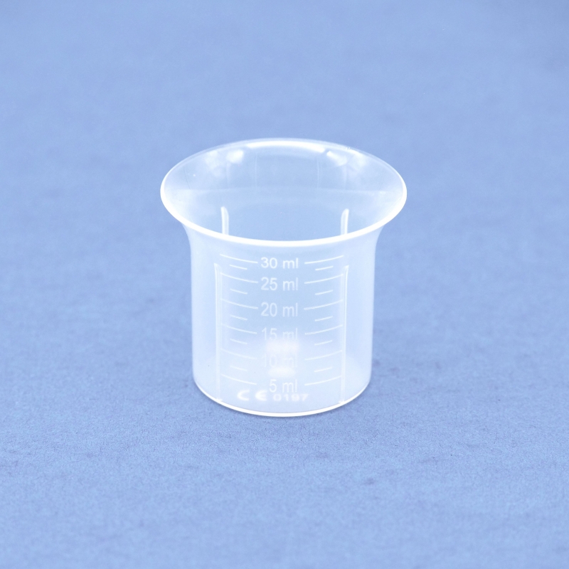 Gobelet doseur en plastique Transparent, verre doseur volumétrique de  250ml/150ml/100ml/50ml/25ml pour laboratoire et cuisine, 2 pièces